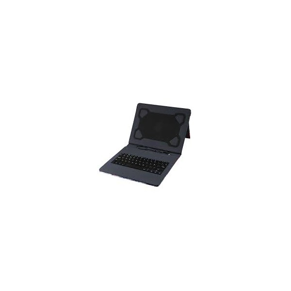 Funda con teclado usb hasta 10,1" Negra