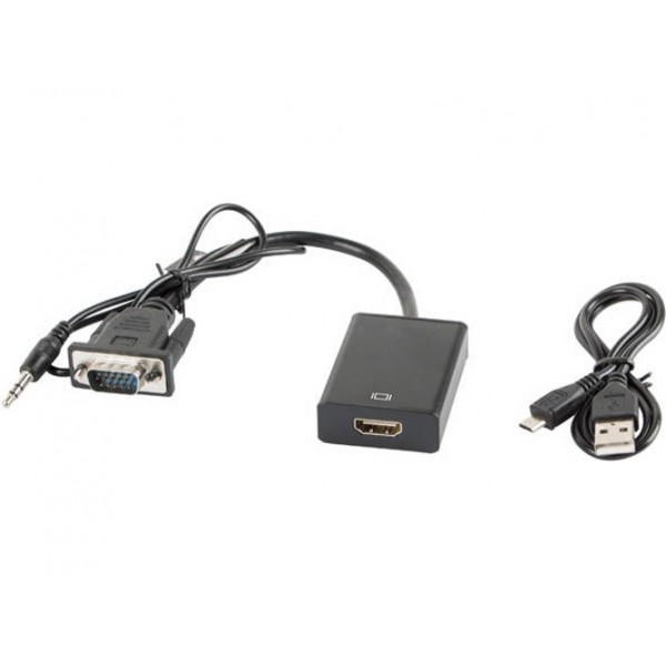 Conversor VGA a HDMI con Audio