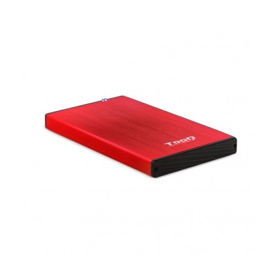 Tooq Caja externa HD 2,5, SATA, USB 3.0, Rojo