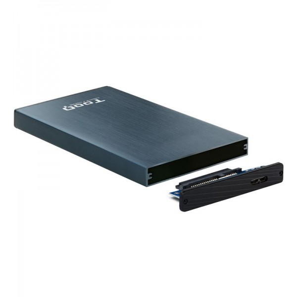 Tooq Caja externa HD 2,5", SATA, USB 3.0, Azul Pac