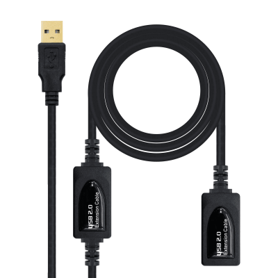 Cable prolongador USB 2.0 10m con repetidor