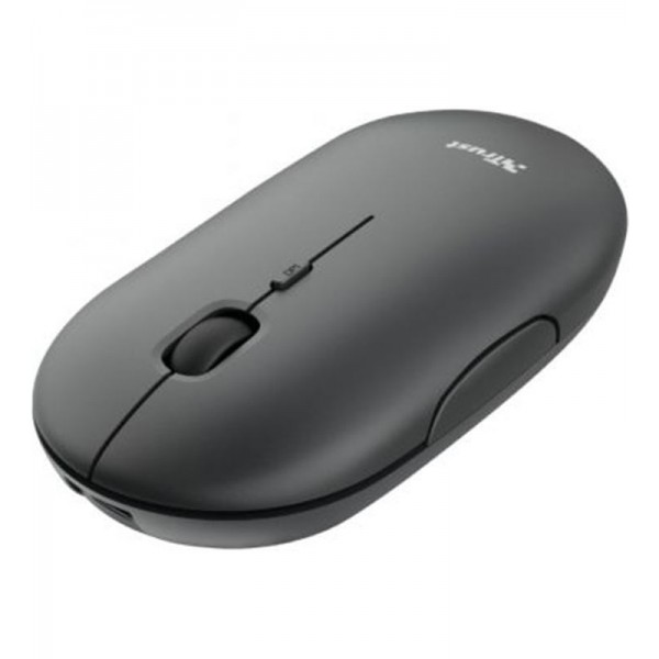Trust Puck Ratón Inalámbrico Bluetooth y RF Negro