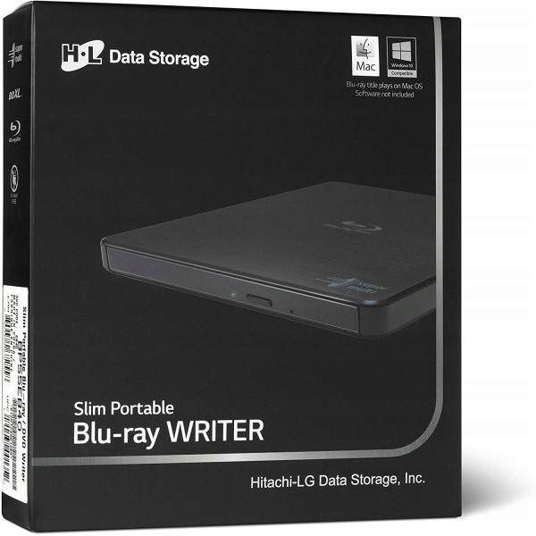LG Blu-Ray Regrabadora Externa Ultra Slim Negra