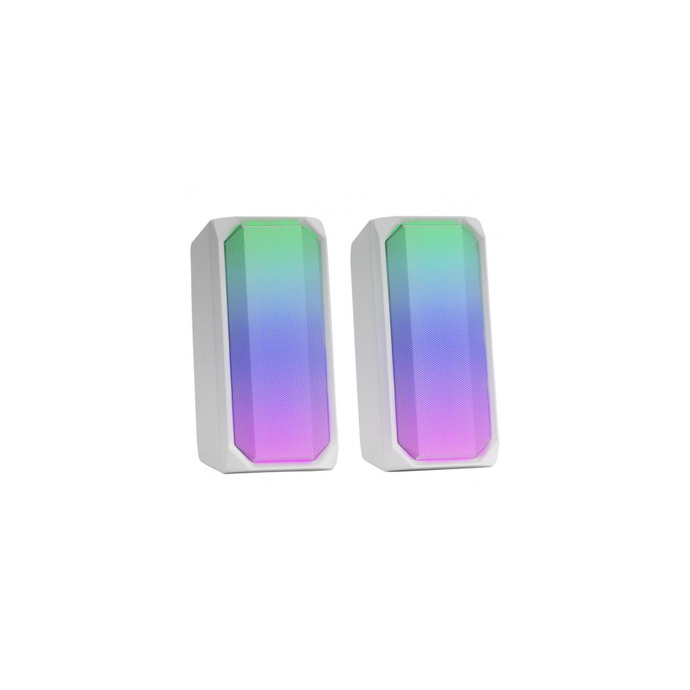Mars Gaming 2.0 Minijack/ Bluetooth RGB 15W Blanco