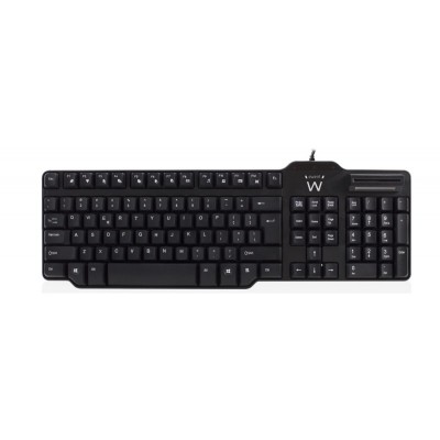 Ewent Teclado USB + lector de tarjetas inteligente 2