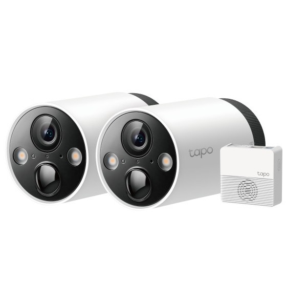 TP-Link Tapo 2x C420 IP 2K WIFI Bater? + H200