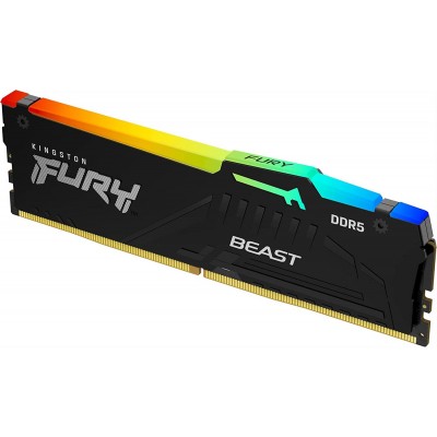 Kingston 16Gb DDR5 5600Mhz Fury Beast Black RGB