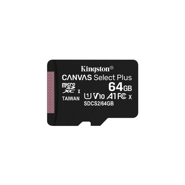 Kingston 64Gb MicroSD 100Mb/s con Adaptador