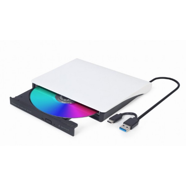 Gembird Regrabadora USB 3.1 y USB C Blanca
