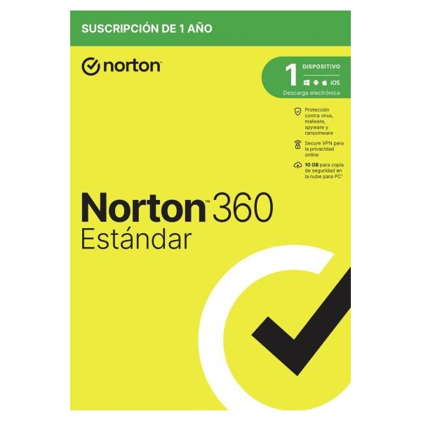 Norton Antivirus 360 Est?dar 1 licencia