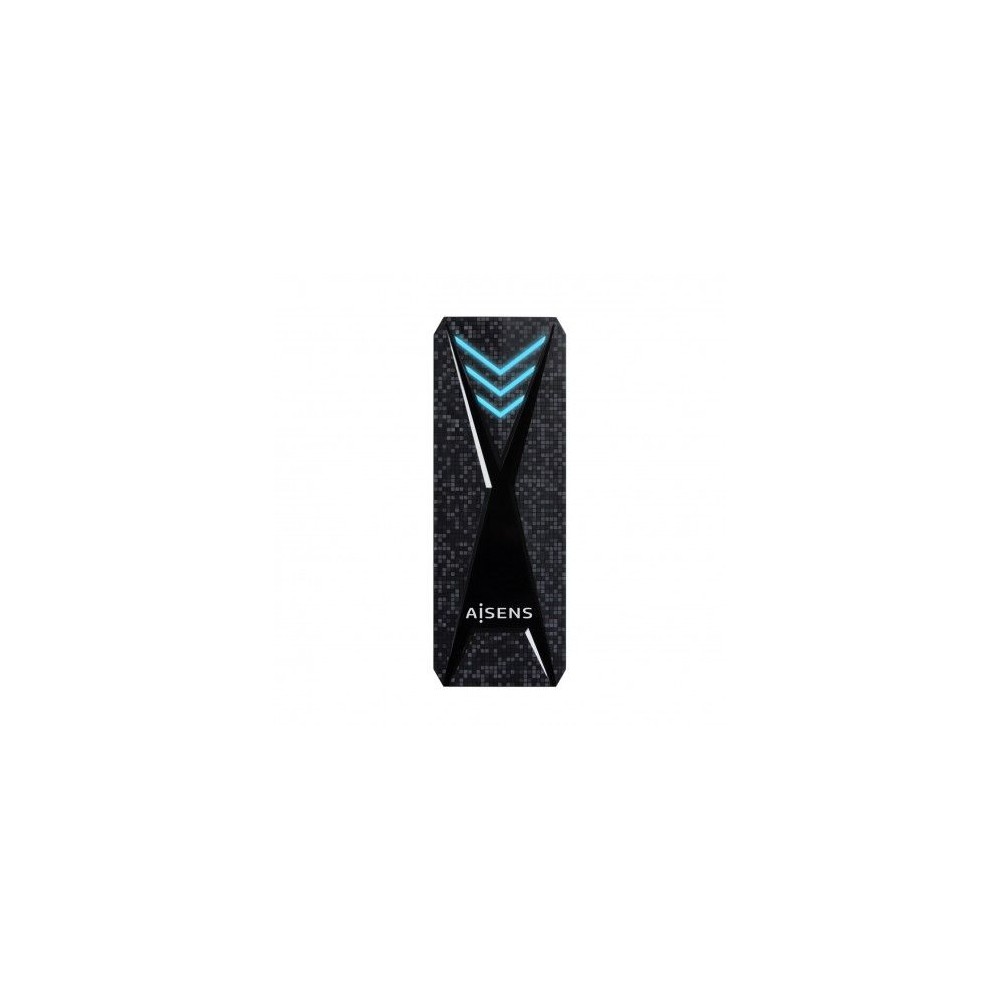Aisens caja para disco M.2 Nvme NGFF USB ARGB