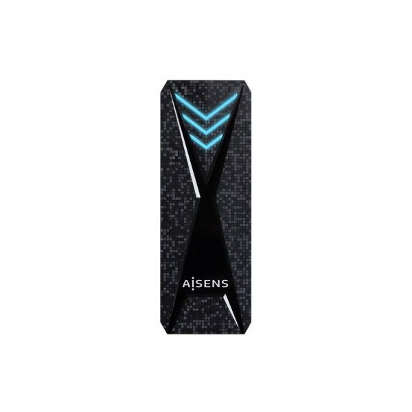 Aisens caja para disco M.2 Nvme NGFF USB ARGB