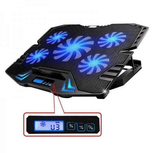 Ewent Base de port?il hasta 17" 5 Ventiladores