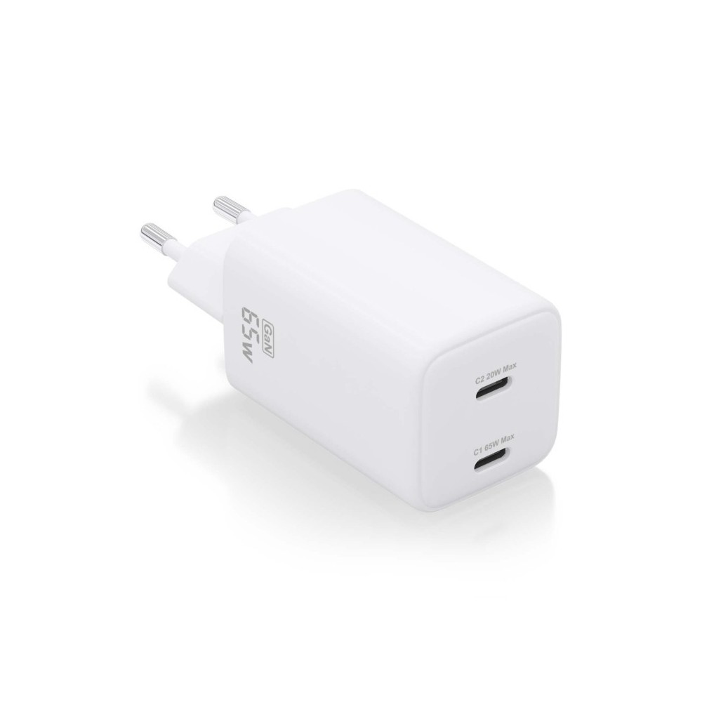 Aisens 65W Carga r?ida 2xUSB C Blanco