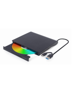 Gembird Regrabadora USB 3.1 y USB C Negra
