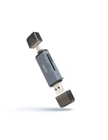 Tooq Lector de Tarjetas USB Dual C/A
