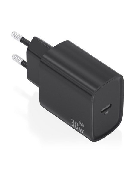 Aisens Cargador de carga rápida 30W USB C Negro