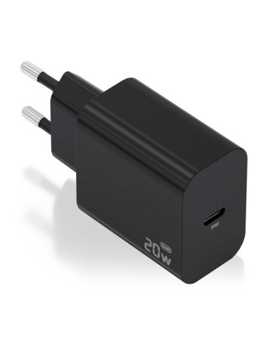 Aisens Cargador de carga rápida 20W USB C Negro
