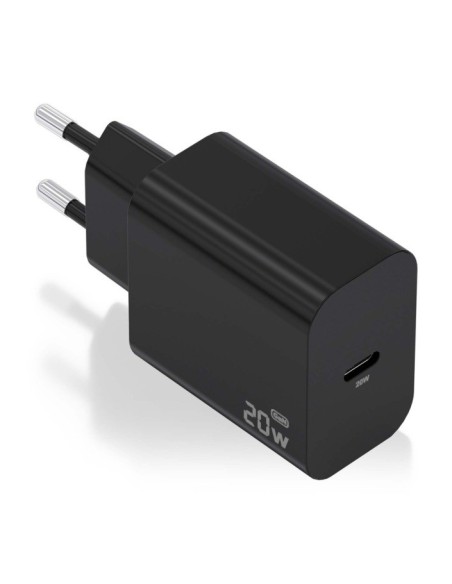 Aisens Cargador de carga rápida 20W USB C Negro
