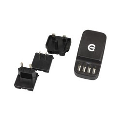 Estuff Cargador universal de pared 4 puertos USB
