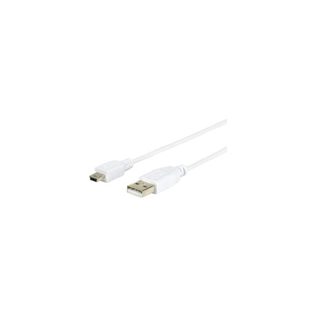 Estuff Cable miniUSB 2m Blanco