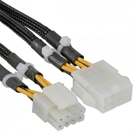 Inline Cable alargador alimentación CPU EPS 8 pin