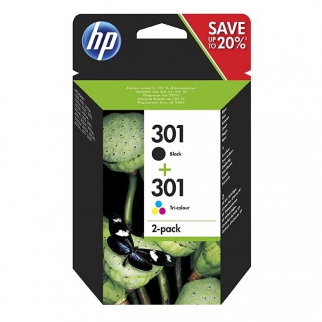 HP 301 Pack Negro + Color