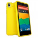 BQ Aquaris E4 Gummie Cover Amarillo