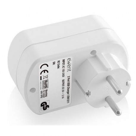 Ewent cargador tablet/smartphone. 3.1A. 2 X USB