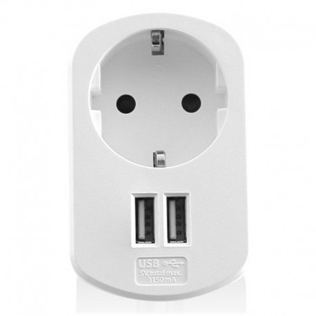 Ewent cargador tablet/smartphone. 3.1A. 2 X USB