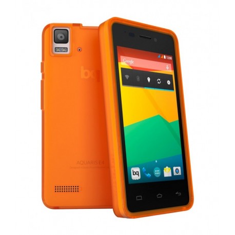 BQ Funda Aquaris E4 Gummie Naranja
