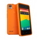 BQ Funda Aquaris E4 Gummie Naranja