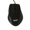 iggual WORK-1 Ratón óptico 1600dpi 6D USB Negro