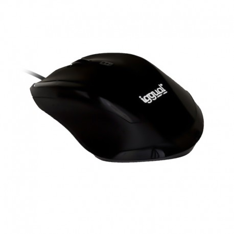 iggual WORK-1 Ratón óptico 1600dpi 6D USB Negro