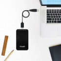 Tooq Caja externa HD 2,5", SATA, USB 3.1, Negra
