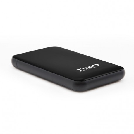 Tooq Caja externa HD 2,5", SATA, USB 3.1, Negra