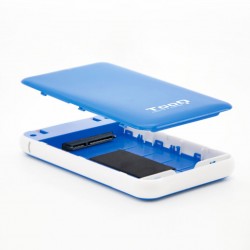 Tooq Caja externa HD 2,5", SATA, USB 3.1, Azul 2