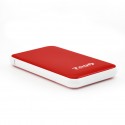 Tooq Caja externa HD 2,5", SATA, USB 3.1, Roja