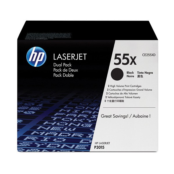 HP CE255X Laserjet 55X Negro Dual Pack