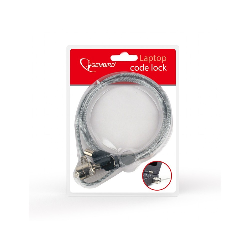 Gembird cable de seguridad con llave