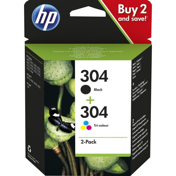 HP 304 Pack Negro + Color
