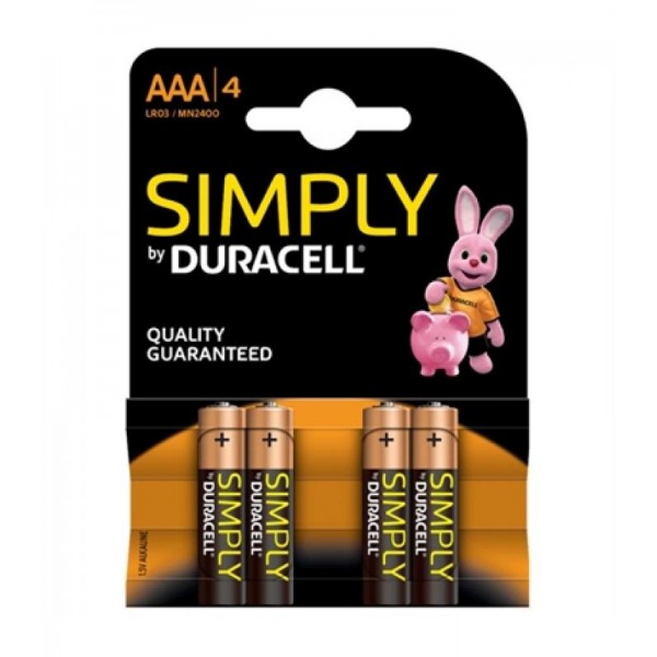 Duracell AAA 4Ud Simply