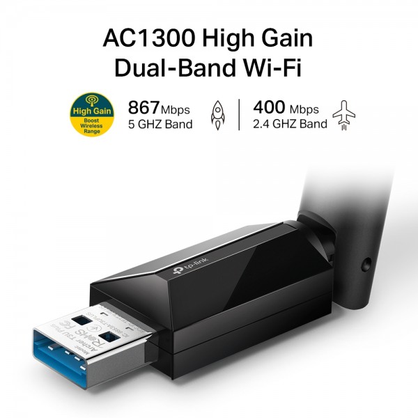 TP-LINK AC1300 Archer T3U Plus Dual