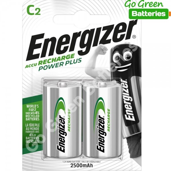 Energizer C HR14 Recargable 2500mAh Power Plus