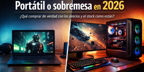 Portátil o sobremesa en 2026: qué comprar tal y como están los precios y el stock actualmente.