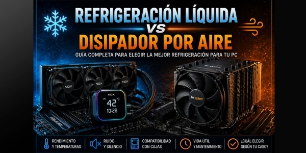 Refrigeración líquida vs disipador por aire: qué compensa más en tu PC