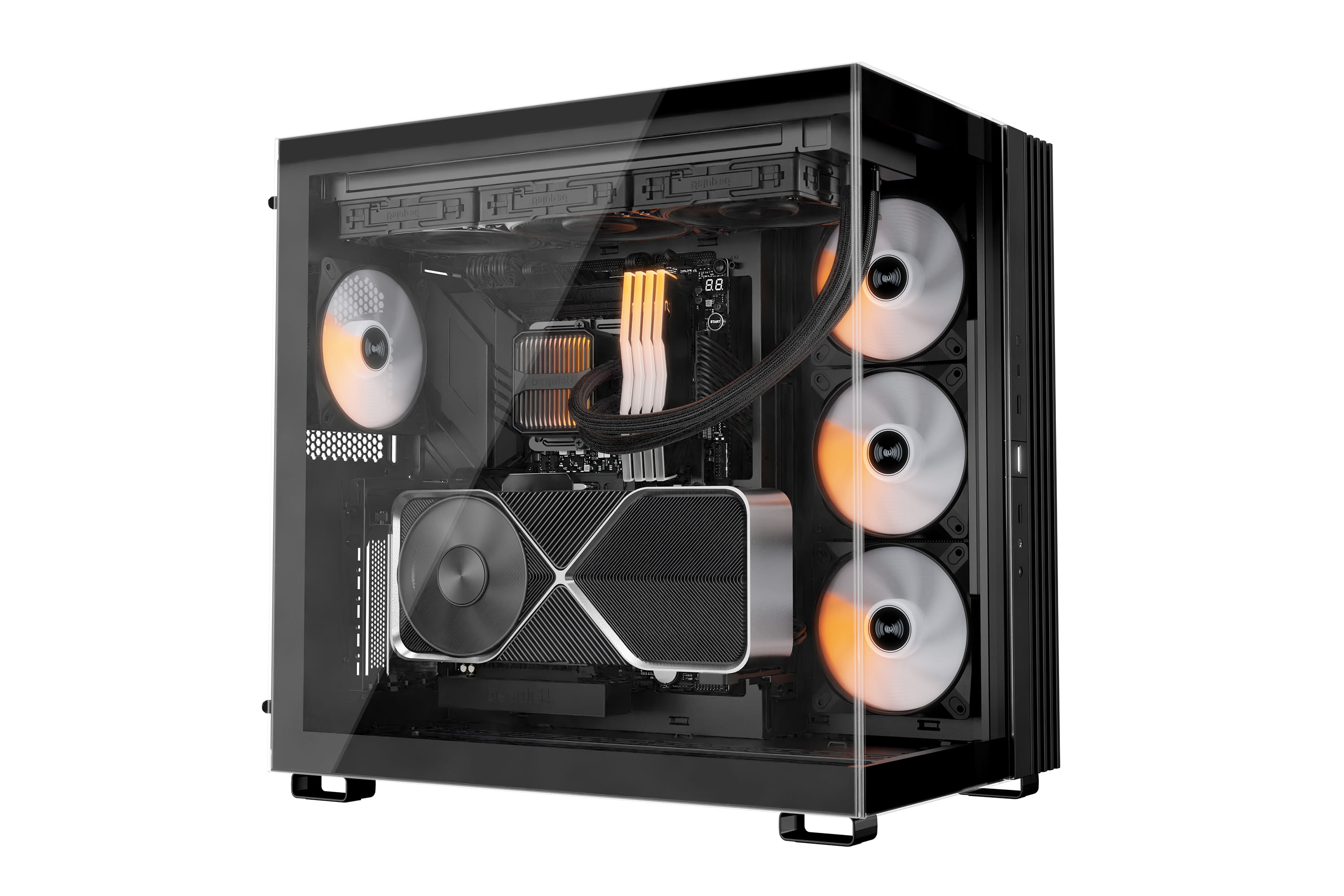 be quiet! Silent Loop 360 montada en la parte superior de una caja